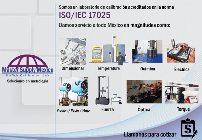Estas en auditoria y necesites calibrar tus equipos de medición y prueba